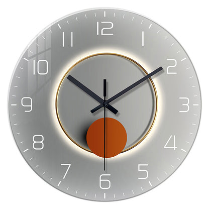 Orologio da parete Luna sole dorato