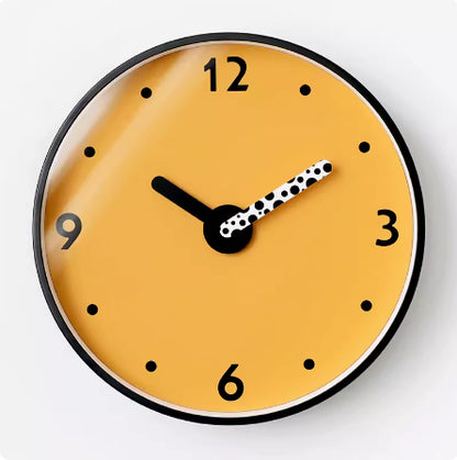 Orologio da parete Colore giallo pois