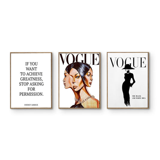 Quadro su tela Donna in stile Vogue