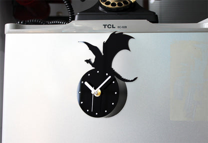 Orologio da parete Drago nero 3D
