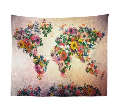 Arazzo Mappa del mondo vintage