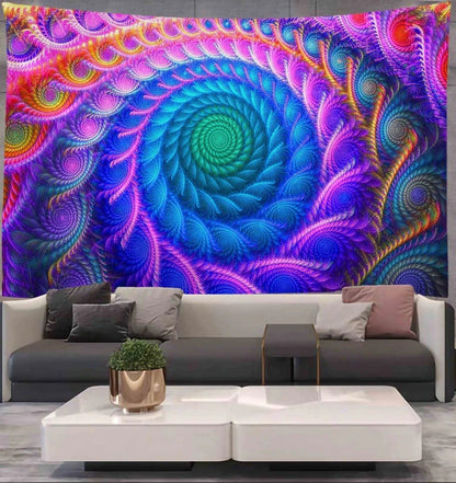Arazzo spirale psichedelico