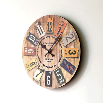 Orologio da parete Targhette vintage Londra