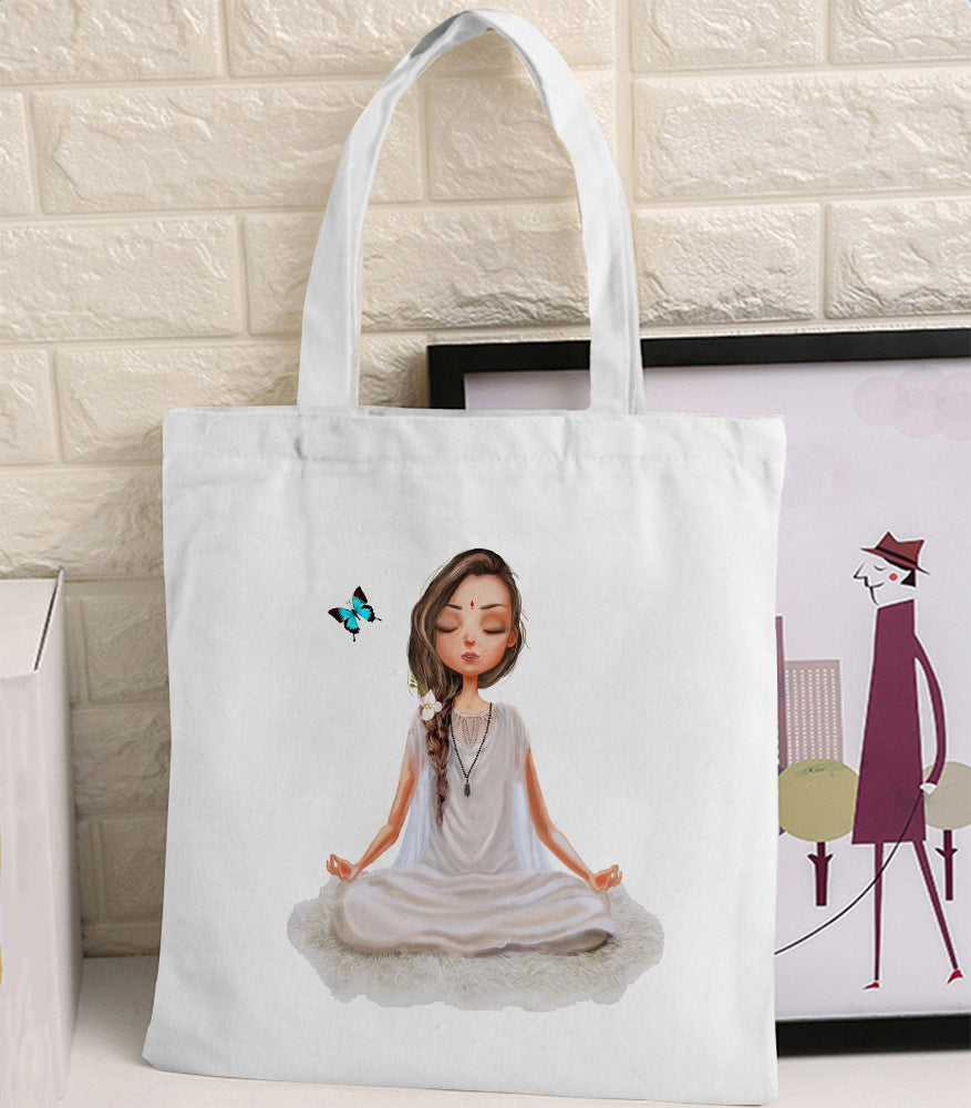 Borsa tela multicolore stampe varie