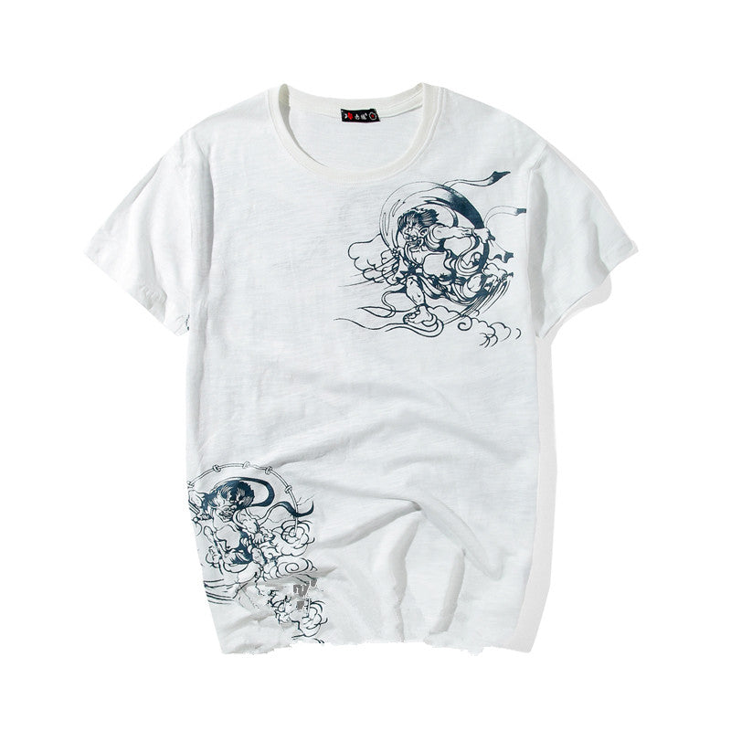 T-shirt Ricamata Ukiyo-e