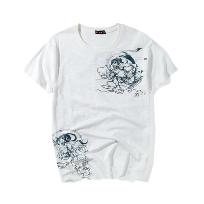 T-shirt Ricamata Ukiyo-e