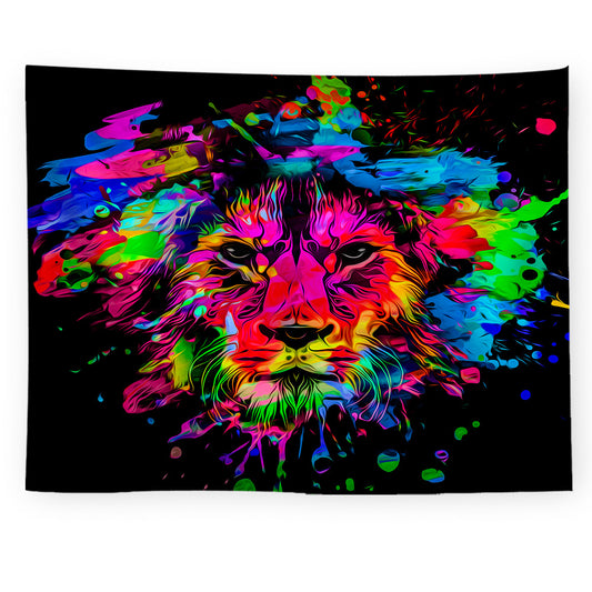 Arazzo Leone multicolore