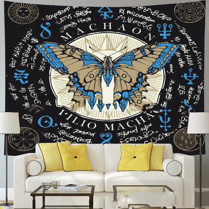 Arazzo totem farfalle