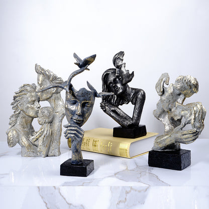 Scultura resina pensatore