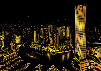 Quadro su tela Città di notte