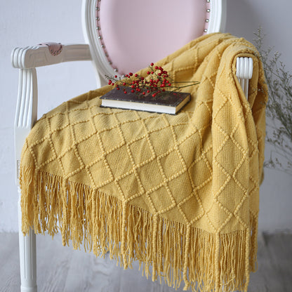 Coperta divano con losanghe