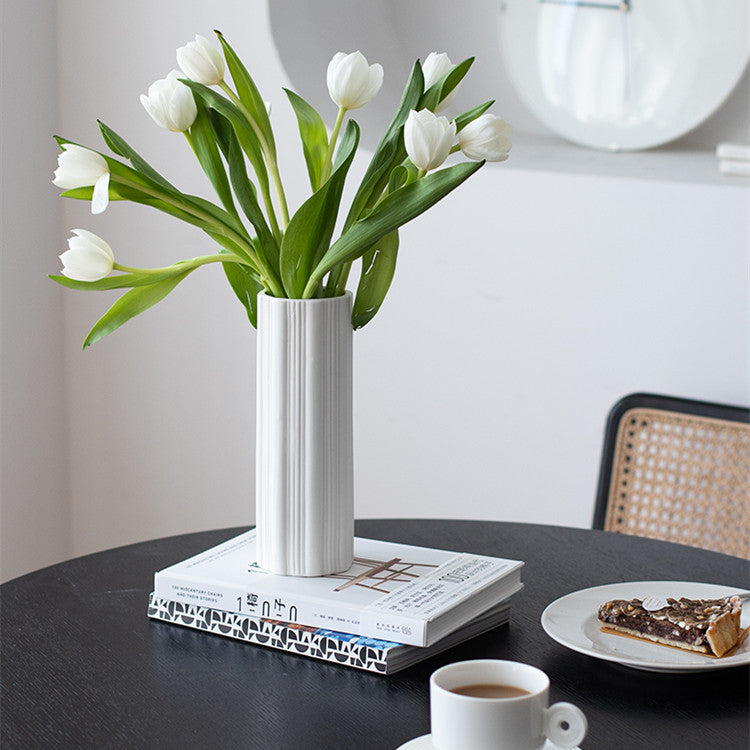 Vaso ceramica a righe