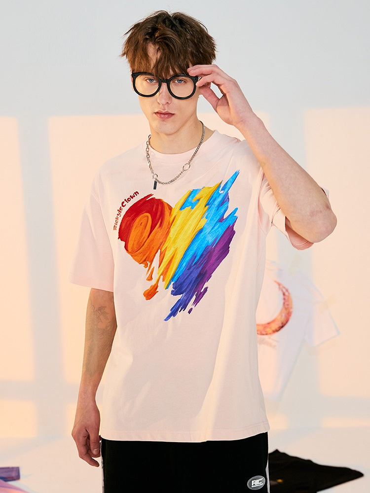 T-shirt Pagliaccio Arcobaleno Graffiti