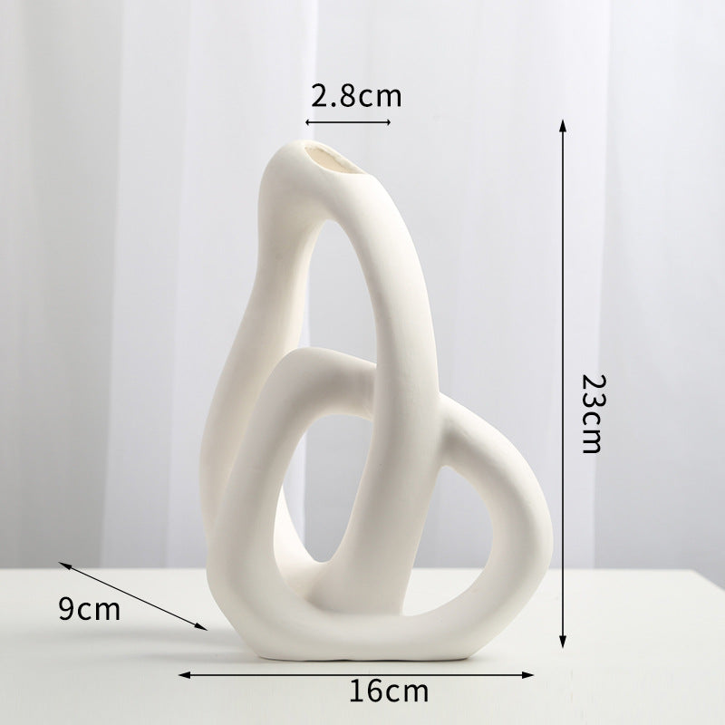 Vaso ceramica a cuore nordico