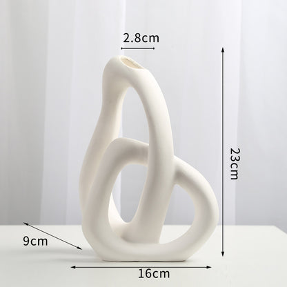 Vaso ceramica a cuore nordico
