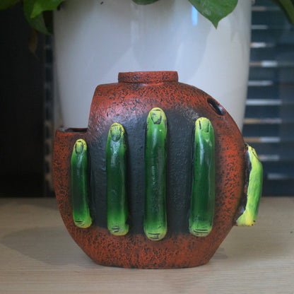 Vaso forma mano