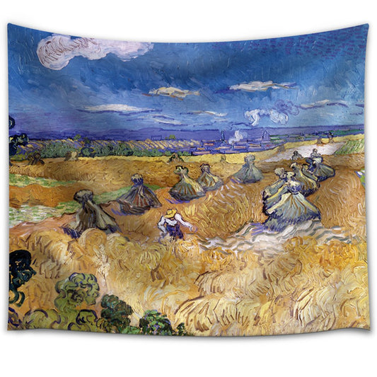 Arazzo Campo di grano con mietitori