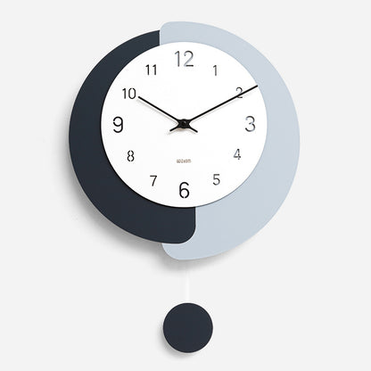 Orologio da parete Forma organica bicolore