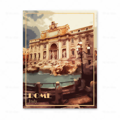Poster set cinque città europee cornice