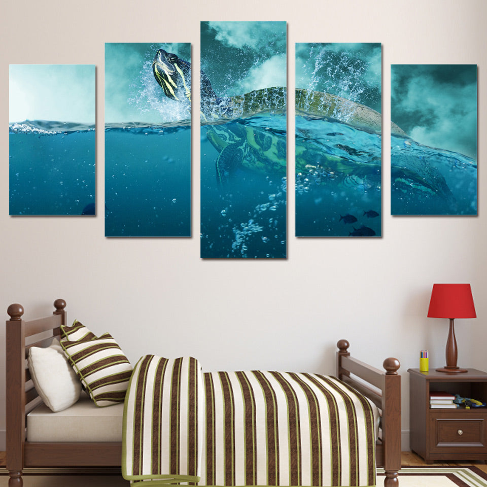 Quadro Tartaruga Paesaggio