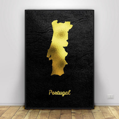 Quadro Mappa Portogallo