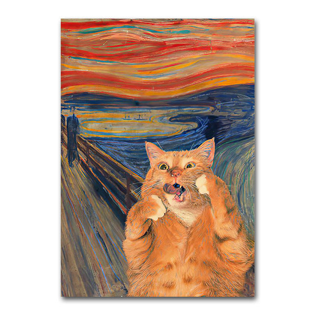 Quadro gatto nero