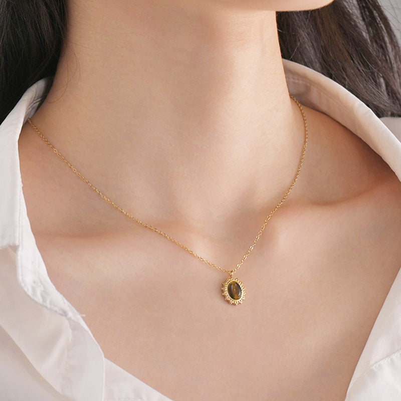 Collana pendente turchese