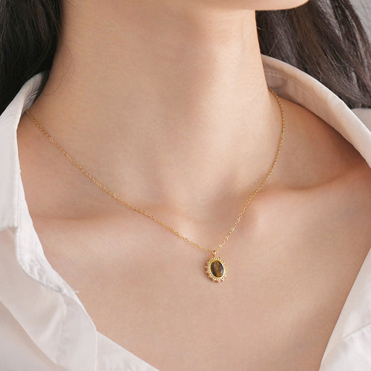 Collana pendente turchese