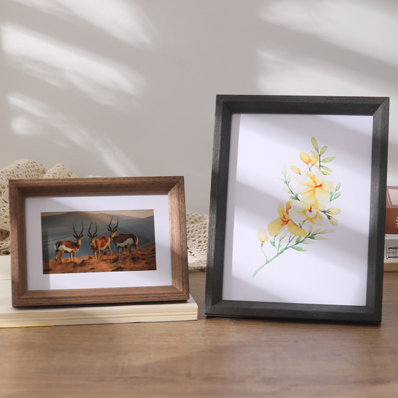 Cornice foto legno