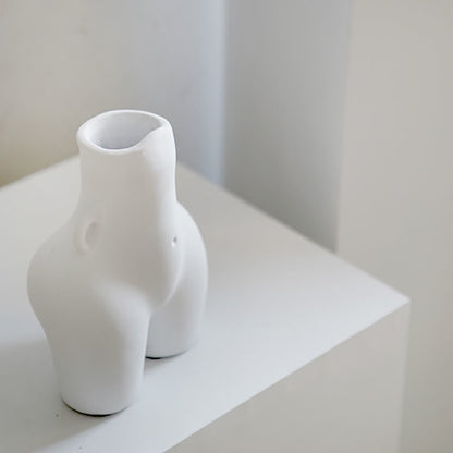 Vaso bianco in ceramica