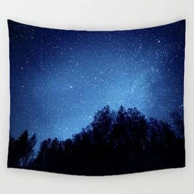 Arazzo Cielo stellato fra alberi