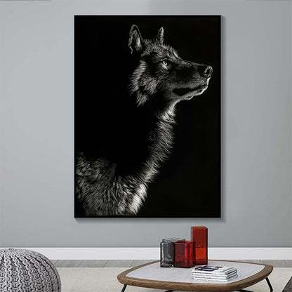 Quadro Bianco Nero Animali