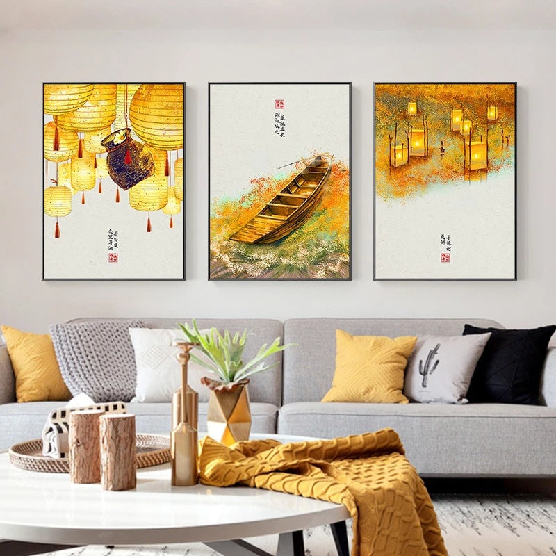 Quadro paesaggio autunnale