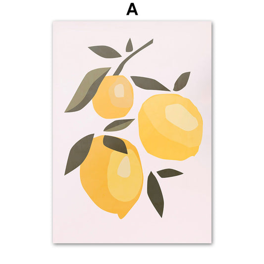 Quadro su tela Illustrazioni di frutta