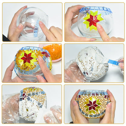 Kit portacandela mosaico DIY