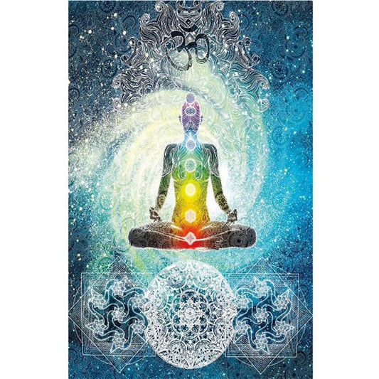 Arazzo Chakra meditazione luminosa