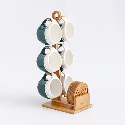 Set caraffa e tazze ceramica