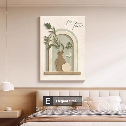 Quadro astratto linee e figure