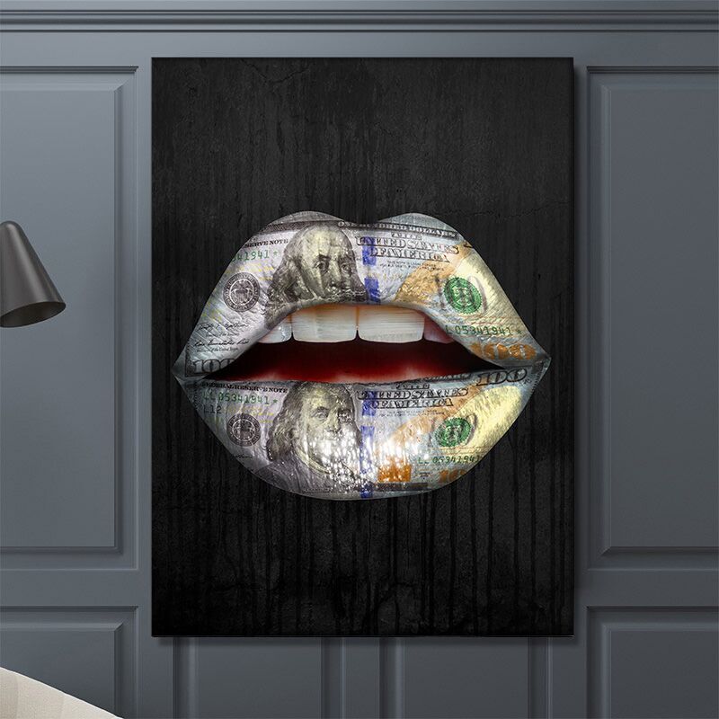 Quadro astratto labbra