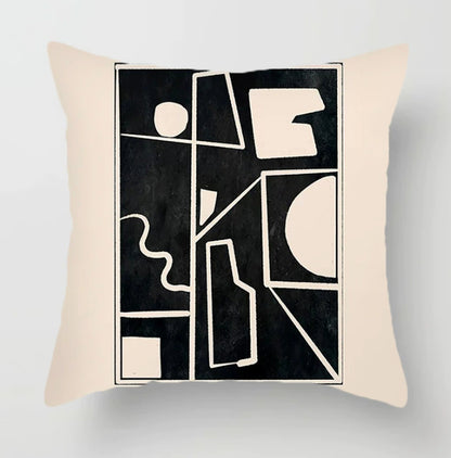 Cuscino marrone geometrico