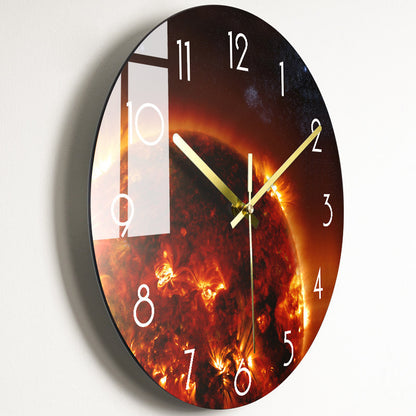 Orologio da parete Marmo riflesso gold