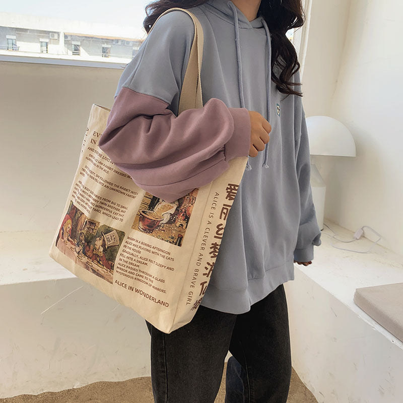 Borsa Tela a Spalla Retrò