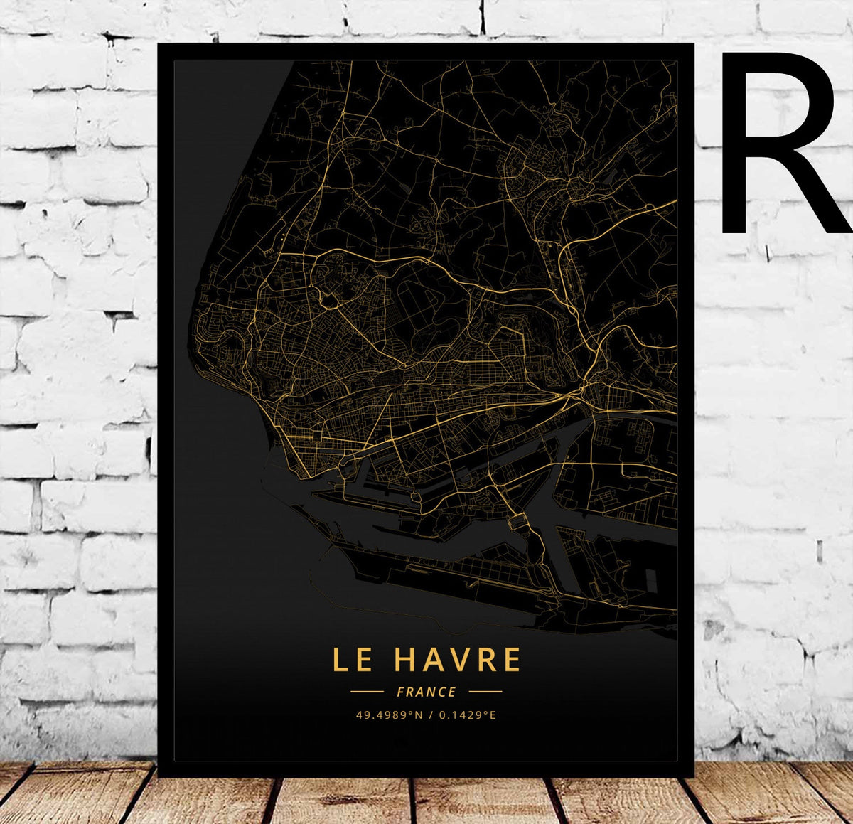 Poster Mappa di Angers