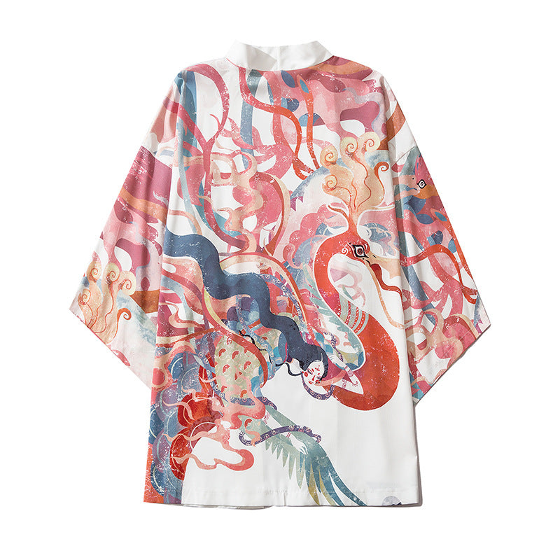 Camicia stile Hanfu stampa drago