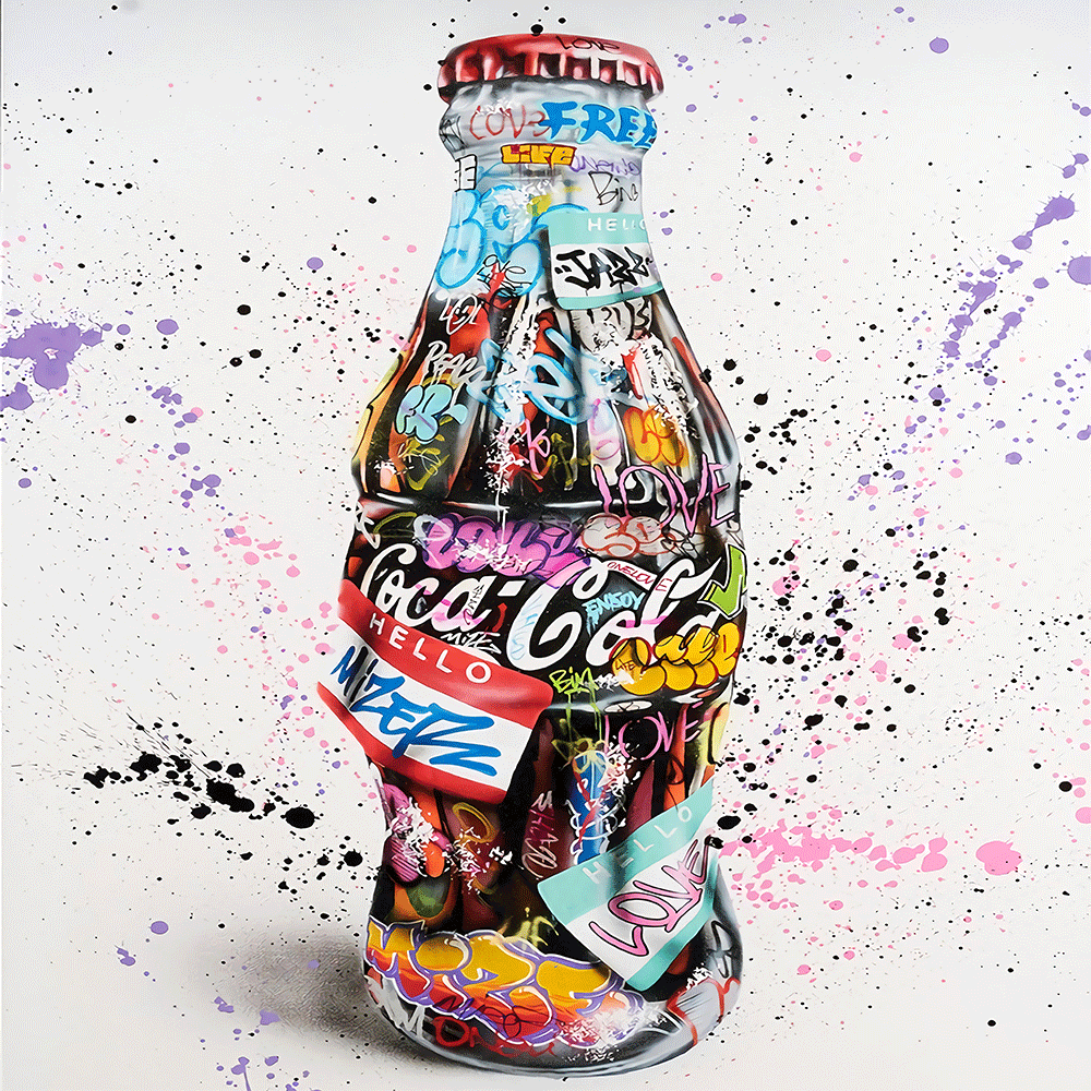 Quadro street art con graffiti