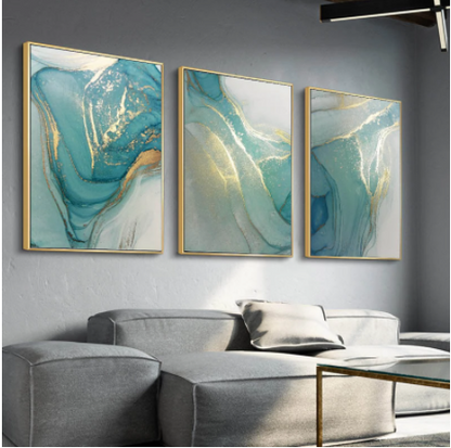 Quadro Astratto Effetto Liquido