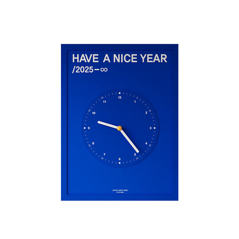 Orologio da parete Quadro blu anno