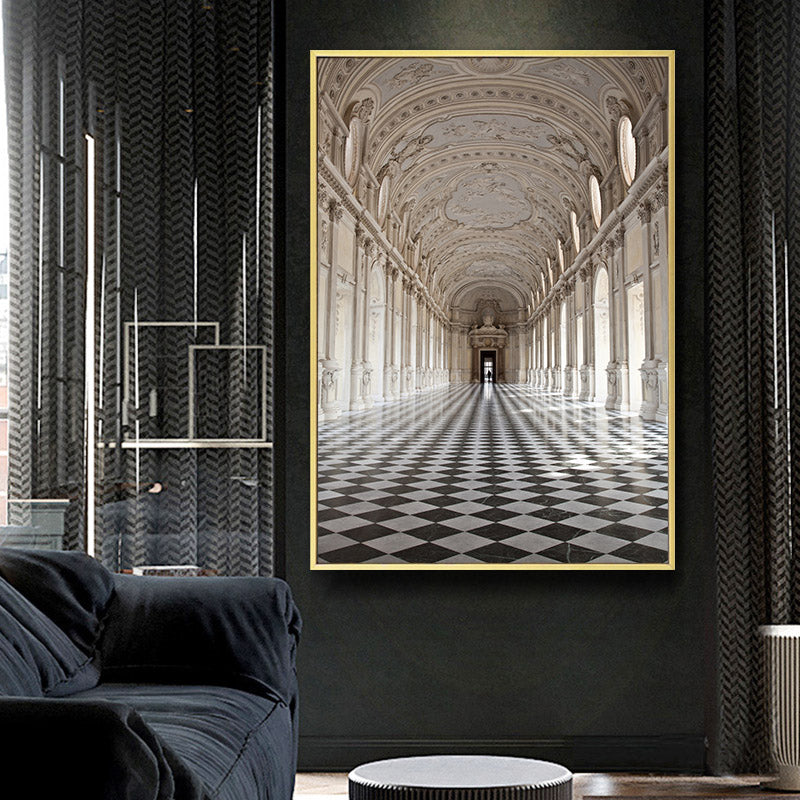 Poster Paesaggio architettonico bianco e nero