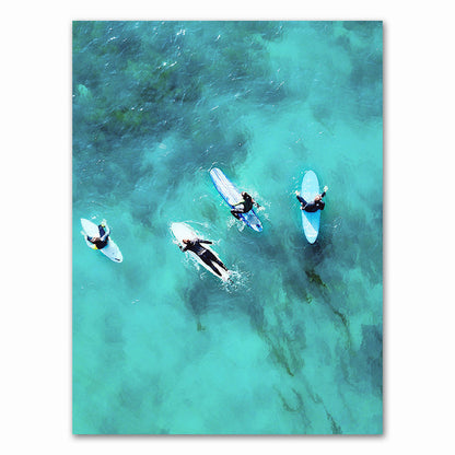 Quadro tela onda surf