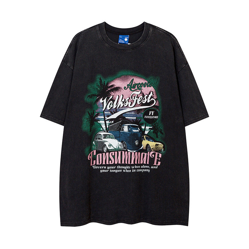 T-shirt Uomo Stampa Dipinta